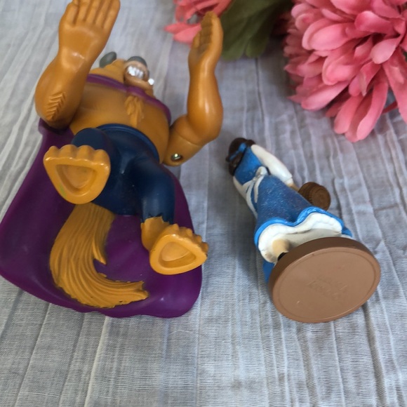 BEAUTY & THE BEAST action figure toys BELLE BEAST & COGSWORTH hand puppet - Picture 4 of 14